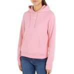 Tommy Hilfiger TJW Essential Logo 1 Hoodie EXT Pembe Kadın Sweatshirt