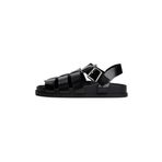 Tommy Hilfiger TJW FISHERMAN PATENT SANDAL Kadın Sandalet, Siyah, 36