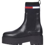 Tommy Hilfiger TJW Flatform Chelsea Sock Siyah Kadın Bot