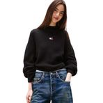 TOMMY HILFIGER TJW MOCKNECK BADGE SWEATER Kadın Kazak, Siyah, L