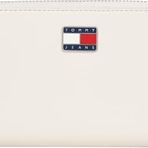 Tommy Hilfiger TJW PILLOW LARGE ZA Kadın Cüzdan, Bej, Tek Beden