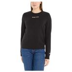 Tommy Hilfiger Tjw Reg Gold Lınear Crew Siyah Kadın Sweatshirt