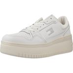 Tommy Hilfiger TJW RETRO BASKET FLATFORM Kadın Spor Ayakkabı, Beyaz, 39