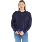 Tommy Hilfiger TJW RLX CRP ESS Logo Crew Lacivert Kadın Sweatshirt