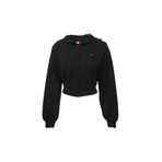 TOMMY HILFIGER TJW RLX CRP S-FLAG ZIP THRU Kadın Sweatshirt, Siyah, S