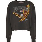 Tommy Hilfiger Tjw Rlx Crp Vıntage Eagle Crew Siyah Kadın Sweatshirt
