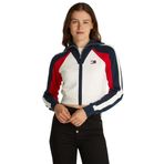 Tommy Hilfiger TJW RWB COLORBLOCK CARDIGAN EXT Kadın Kazak, Beyaz, S