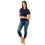 Tommy Hilfiger TJW SOFT JERSEY TEE Kadın T-shirt, Lacivert, XS