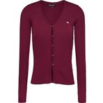 Tommy Hilfiger TJW TECH RIB CARDIGAN Kadın Kazak, Mor, M