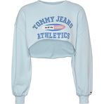 Tommy Hilfiger TJW ULTR CRP TJ ATH Crew Mavi Kadın Sweatshirt
