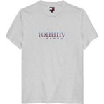 TOMMY HILFIGER TOMMY HILFIGER Erkek Logolu Pamuklu Bisiklet Yakalı Şık Görünüşlü Günlük Kullanıma Uygun Gri T-Shirt DM0DM22333 P08