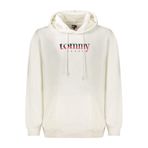 TOMMY HILFIGER TOMMY HILFIGER Erkek Marka Logolu Kapüşonlu Şık Görünüşlü Beyaz1 Sweatshirt DM0DM22113 YBL