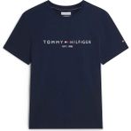 Tommy Hilfiger Tommy Hılfıger Erkek Marka Logolu Organik Pamuklu Günlük Kullanıma Uygun Lacivert T-Shirt MW0MW11797 Dcc