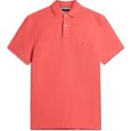 Tommy Hilfiger Tommy Hılfıger Erkek Marka Logolu Organik Pamuklu Polo Yakalı Kısa Kollu Günlük Kullanıma Uygun Şık Görünümlü Kırmızı- Polo Yaka T-Shirt MW0MW17770 Xks