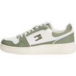 Tommy Hilfiger Tommy Jeans Retro Basket Spor Ayakkabı, 40, TJM RETRO BASKET, Yeşil, Erkek