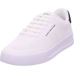 Tommy Hilfiger Tomyy Hilfiger Erkek Th Court Knıt Ayakkabı FM0FM05823 - Siyah