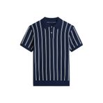 Tommy Hilfiger Triko Polo Yaka Kazak, L, MW0MW41949, C1G Dark Night Navy, Erkek