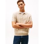Tommy Hilfiger Triko Polo Yaka Kazak, XL, MW0MW41949, RBT Sandalwood, Erkek