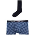 Tommy Hilfiger TRUNK & SOCK SET Erkek İç Giyim, Mavi, XL