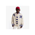 Tommy Hilfiger Twill Badge Varsity Çocuk Bej Ceket