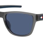 Tommy Hilfiger Unisex güneş gözlükleri, Fre/Ku Mat Gri, 55