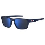 Tommy Hilfiger Unisex güneş gözlükleri, R7w/Zs Metlzd Blue, 55