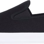 Tommy Hilfiger VULC CANVAS SLIP-ON SNEAKER Kadın Spor Ayakkabı, Siyah, 36
