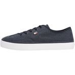 Tommy Hilfiger Washed Canvas Vulc Sneaker Spor Ayakkabı, 37, FW0FW08894, Mavi, Kadın