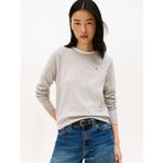 Tommy Hilfiger Wool Cash C-Nk Ls Sweater Kadın Gri Kazak - Ww0ww47470