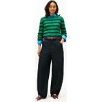 Tommy Hilfiger Yeşil Kadın Triko Kazak - Lacivert - Yeşil
