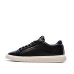 Tommy HilfigerIcon Court Light Weight Shinny Kadın Spor Ayakkabı, Black, 40