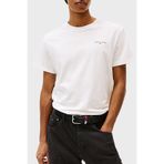 Tommy Jeans % 100 Pamuk Slim Fit Bisiklet Yaka Logolu T Shirt Erkek T SHİRT DM0DM21780 YBL