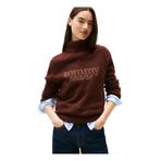 Tommy Jeans Balıkçı Yaka Standart Baskılı Kahve Kazak Kadın Dw0Dw21687Gs7, S
