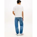 Tommy Jeans Beyaz Erkek Regular Fit Baskılı T-Shirt DM0DM22546YBH Beyaz T-Shirt - XL