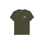 Tommy Jeans Bisiklet Yaka Baskılı Haki Erkek T-Shirt DM0DM20740GY1 Haki T-Shirt