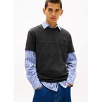 Tommy Jeans Bisiklet Yaka Baskılı T-Shirt, L, 5003340319, Siyah, Erkek