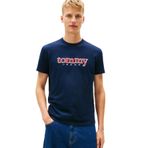 Tommy Jeans Bisiklet Yaka Baskılı T-Shirt, XL, 5003340428, Lacivert, Erkek