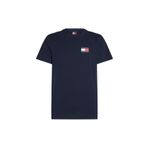 Tommy Jeans Bisiklet Yaka Koyu Lacivert Erkek T-Shirt DM0DM20740C1G TJM SLIM ESSNT FLG