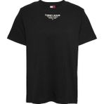 Tommy Jeans Bisiklet Yaka Siyah Kadın T-Shirt DW0DW21341BDS