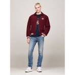 Tommy Jeans Bordo Erkek Mont DM0DM19626VLP Crest Cord Letterman - XL