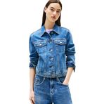 Tommy Jeans CLASSIC TRUCKER JACKET CI8132 Kadın Ceket, İndigo, L