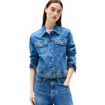 Tommy Jeans CLASSIC TRUCKER JACKET CI8132 Kadın Ceket, İndigo, S