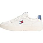 Tommy Jeans Cupsole Essential erkek spor ayakkabısı, deri, Gri Mavi An, 40 EU