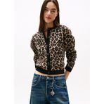 Tommy Jeans Desenli Yuvarlak Yaka Kazak, L, 5003298533, Kahve, Kadın