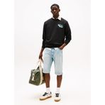 Tommy Jeans Erkek Regular Fit Bisiklet Yaka Sweatshirt, Siyah, S
