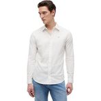 Tommy Jeans Erkek TJM ORIGINAL STRETCH SHIRT Shirt CLASSIC WHITE XS