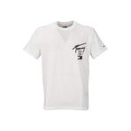 Tommy Jeans Erkek TJM Reg City Sign Ss S/S Tişört (1'li Paket), Beyaz (Ecru), S