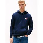 Tommy Jeans Erkek TJM REG ESSENTIAL FLAG HOOD EXT Sweatshirt Dark Blue M