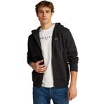 Tommy Jeans Erkek TJM REG S FLAG ZIP THRU Sweatshirt Black XL