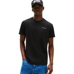 Tommy Jeans Erkek TJM SLIM LINEAR CHEST TEE EXT T-shirt Black L